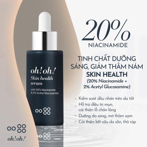 Serum Dưỡng Sáng Và Giảm Thâm Nám Oh!Oh! 20% Niacinamide- Miza Skin